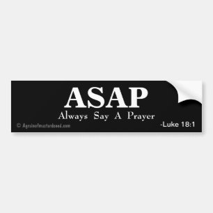 ASAP säger alltid en bön Bildekal