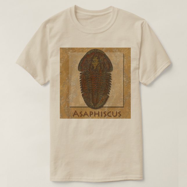 Asaphiscus Fossil Trilobite T Shirt (Design framsida)