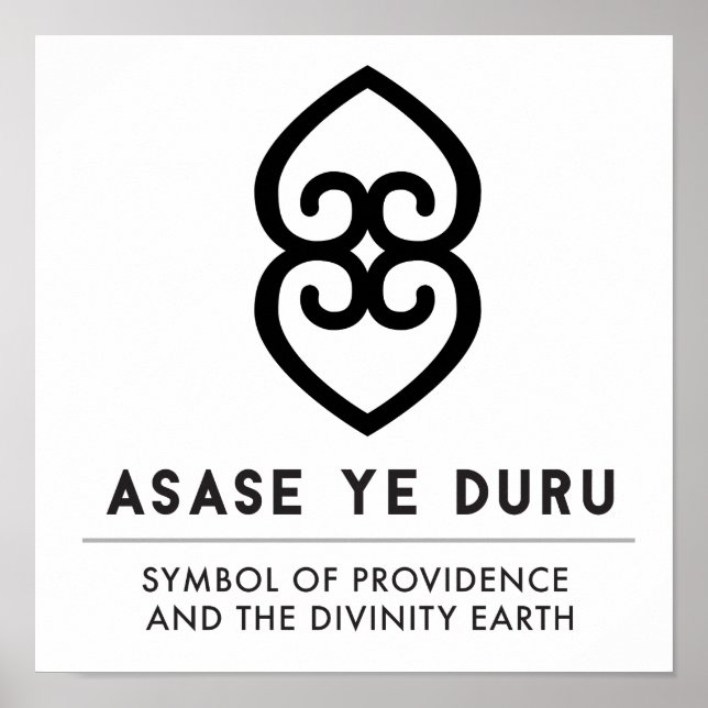 ASASE YE DURU | Providence and Divinity Earth Poster (Framsidan)