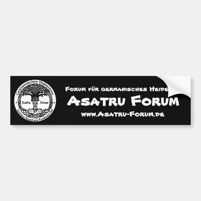 Asatru Forum Logo Bildekal (Framsidan)