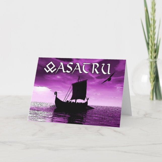 Asatru hälsningkort kort (Framsida)