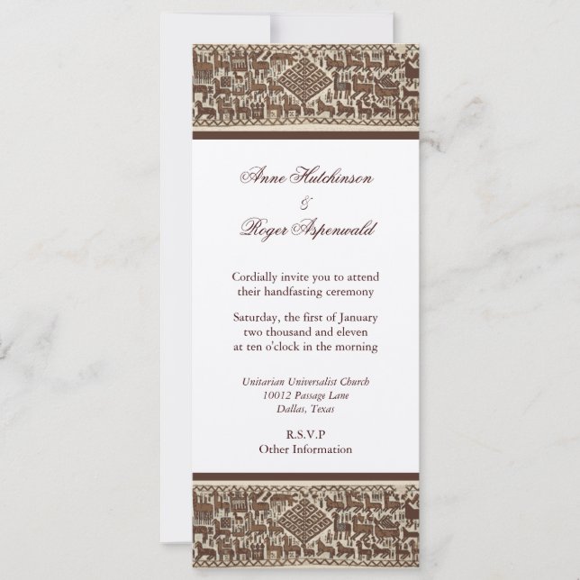 Asatru-handtag Inbjudningar (Framsida)