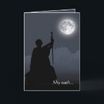 Asatru Kärlek Kort<br><div class="desc">Det romantiska hälsningskortet har ett dramatiskt Asatru-motiv med ett vackert budskap om en mans vall och kärlek inuti. Perfekt för årsdagar,  Valentines day eller romantiska tillfälle.</div>