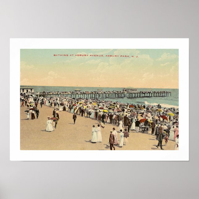 Asbury Avenue, Asbury Park, New jersey Poster (Framsidan)