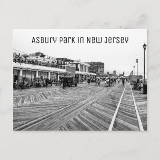 Asbury Park Beach i New jersey Vykort