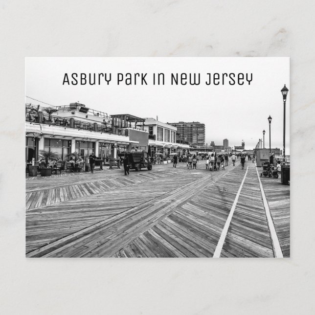 Asbury Park Beach i New jersey Vykort (Framsida)