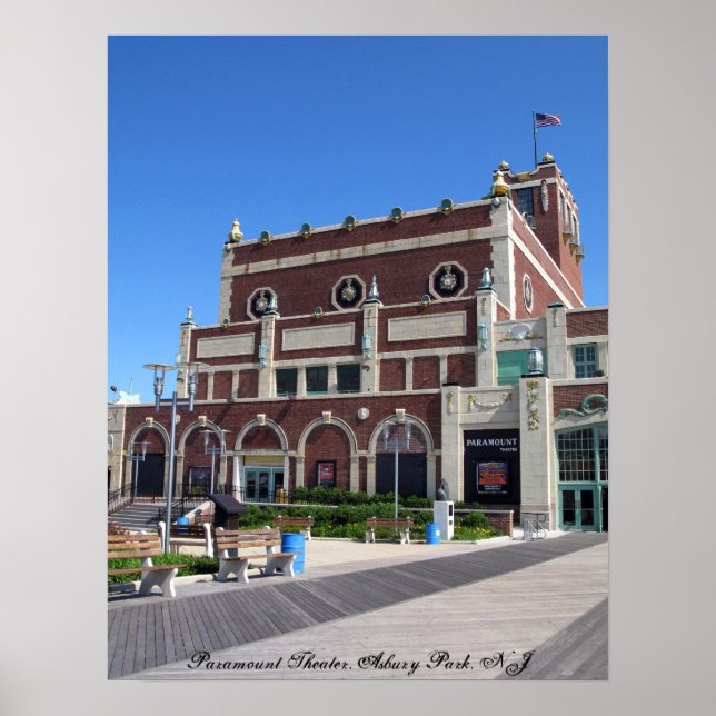 Asbury Park Boardpromenarparamount Theater Poster (Framsidan)