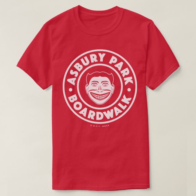 Asbury Park Boardpromenge White T Shirt (Design framsida)