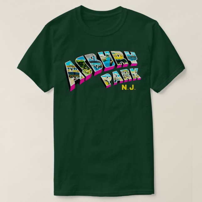 Asbury Park New jersey Nj T Shirt (Design framsida)