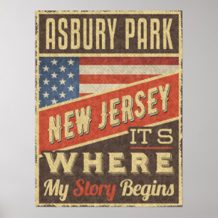 Asbury Park New jersey Poster