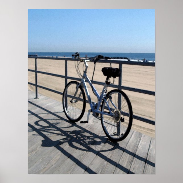 Asbury Park NJ Boardpromenad - Bicycle Poster (Framsidan)