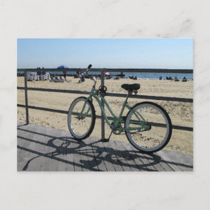 Asbury Park NJ Boardpromenad - Grönt-cykel Vykort