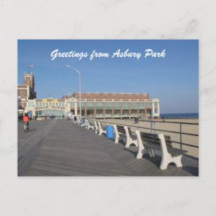 Asbury Park NJ Boardpromenad Vykort