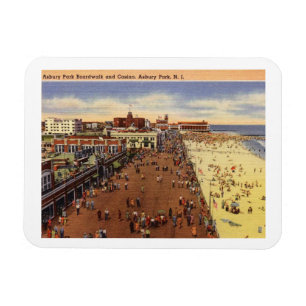 Asbury Park NJ, Boardwaldo, Casino, 1950-talets Vi Magnet