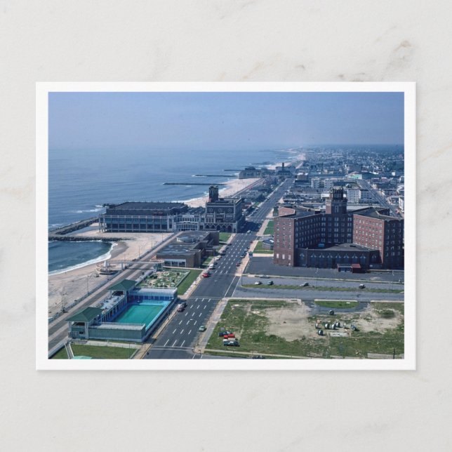 Asbury Park NJ< New jersey 1978, Aerial View Vykort (Framsida)