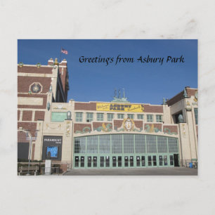 Asbury Park NJ Paramount Theater & Convention Hall Vykort