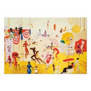 Asbury Park South, 1920 av Florine Stettheimer Fototryck
