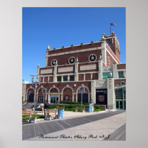 Asbury parkerar den BoardwalkParamount theatren Poster