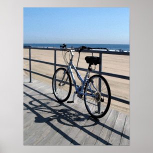Asbury parkerar NJ-boardwalken - cykel Poster