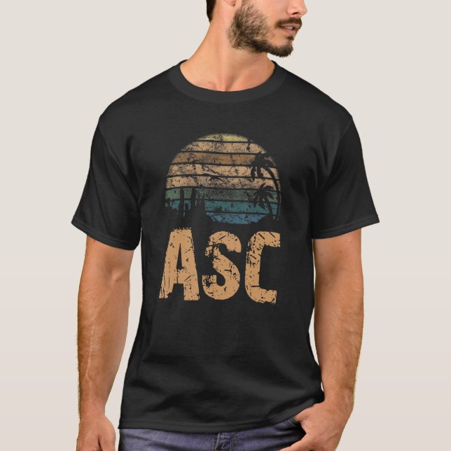 ASC Vintage Sunset Distressed T Shirt (Framsida)