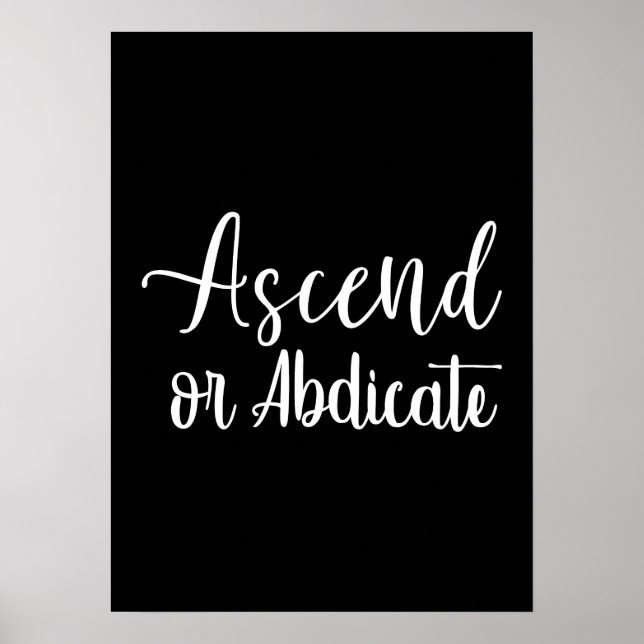 Ascend - Gym Hustle Success Motivational Poster (Framsidan)