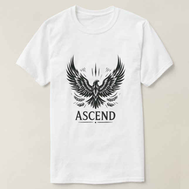 Ascend - Stigning Eagle Emblem T Shirt (Design framsida)