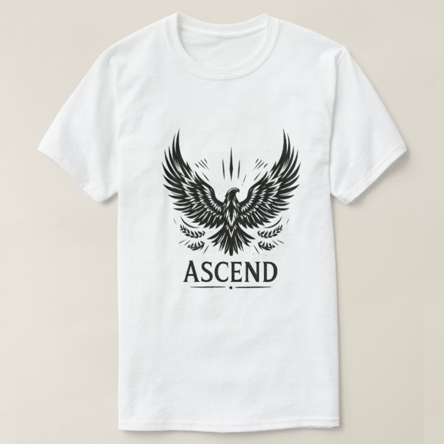 Ascend - Stigning Eagle Emblem T Shirt (Design framsida)