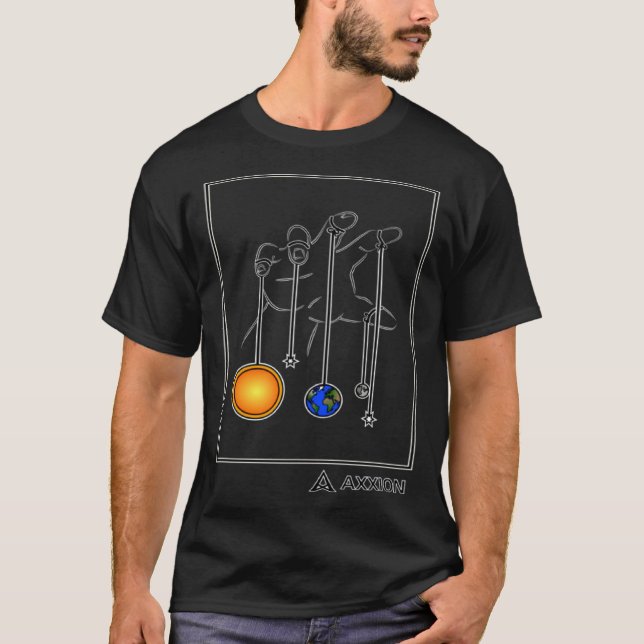 Ascendancy Axxion Abstract Planets Solar System Sp T Shirt (Framsida)