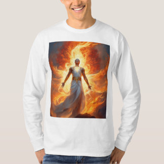 Ascendant Spirit: Radiant Light and Flames T Shirt