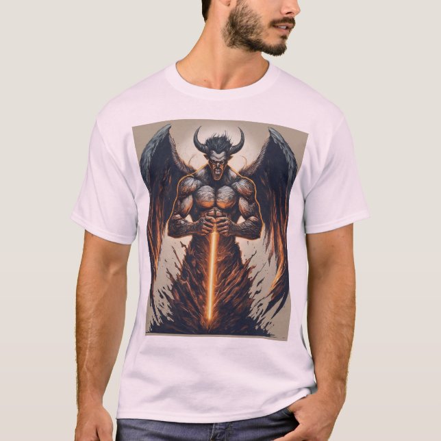 Ascended Champion: Esport Angel (ljusbakgrund) T Shirt (Framsida)