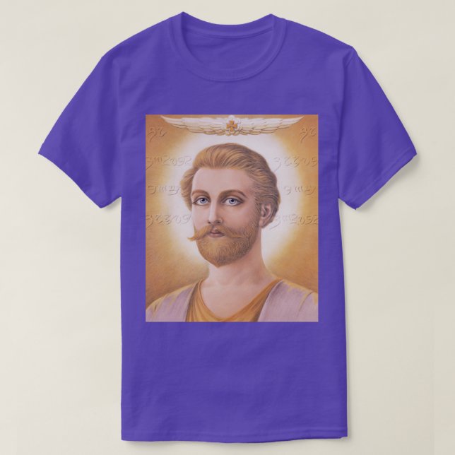 Ascended Master Saint Germain-7:e Ray Master T Shirt (Design framsida)