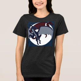 Ascended Mythical Fantasy Dragon Moon Gamer T Shirt