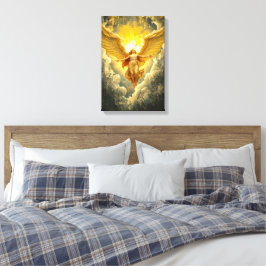 Ascension av ljus - Majestic Angelic Artwork Canvastryck