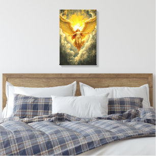 Ascension av ljus - Majestic Angelic Artwork Canvastryck