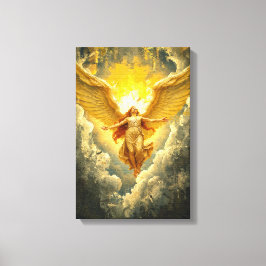 Ascension av ljus - Majestic Angelic Artwork Canvastryck