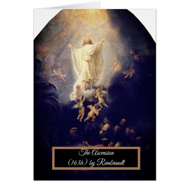 Ascension av Rembrandt Hälsningskort (Framsidan)