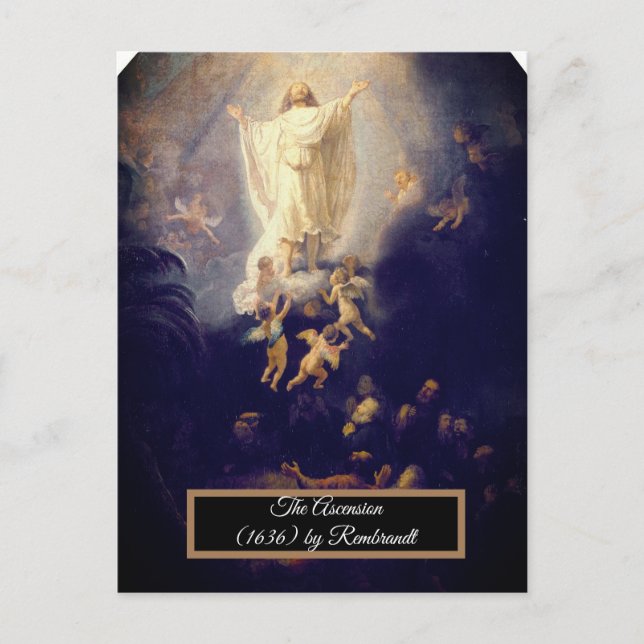 Ascension av Rembrandt Vykort (Framsida)