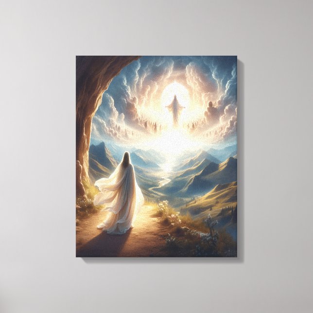 Ascension fylld utanför himlens Grind Canvastryck (Framsida)