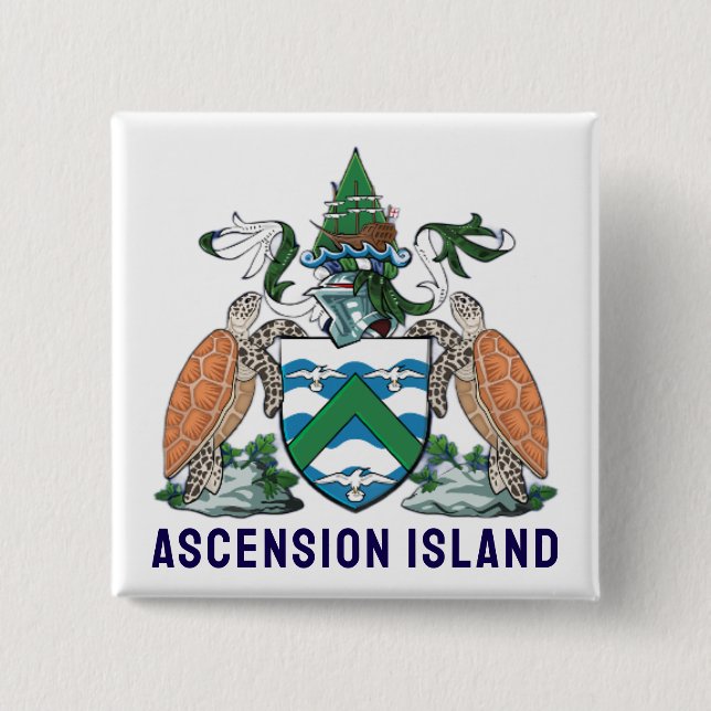 Ascension Island jackar om arm Knapp (Framsida)