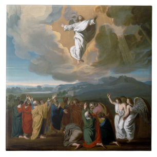 Ascension (Jesus Kristus som svänger mot himlen) Kakelplatta