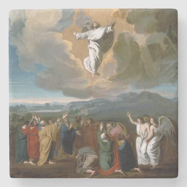 Ascension (Jesus Kristus som svänger mot himlen) Stenunderlägg (Framsidan)