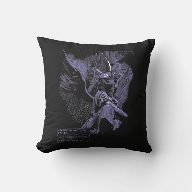 Ascension nekad - Techno-Goth Streetwear Design Kudde (Framsida)