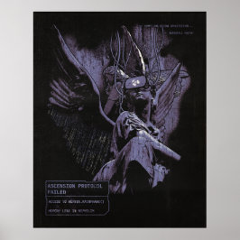 Ascension nekad - Techno-Goth Streetwear Design Poster