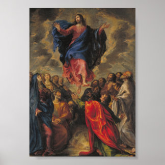 Ascension ovanför folkmassor poster