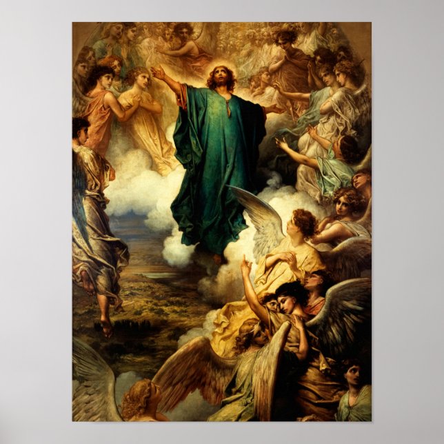 Ascensionen, 1879 av Gustave Dore Poster (Framsidan)