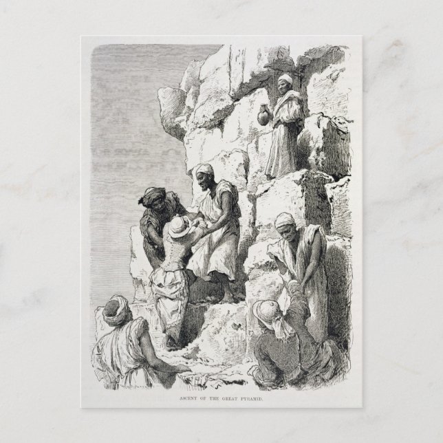 Ascent of the Underbar Pyramid, 1800-talet Vykort (Framsida)