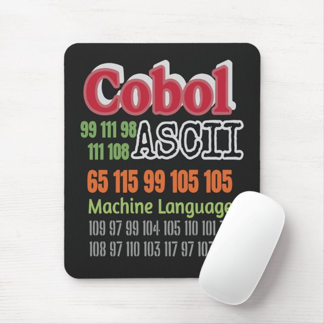 Ascii Cobol Programmeringsmaskinspråk Musmatta (Med mus)