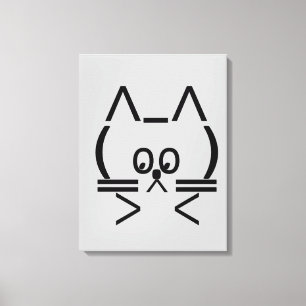 ASCII Katt Canvastryck