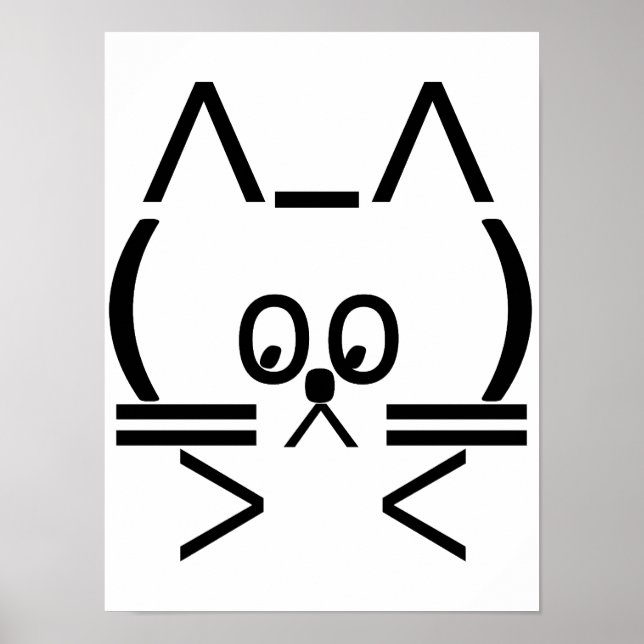ASCII Katt Poster (Framsidan)