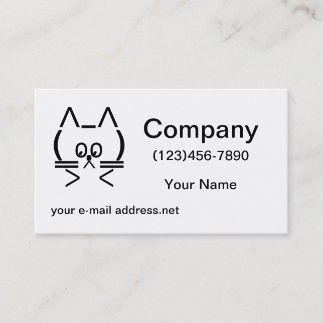 ASCII Katt Visitkort (Framsida)